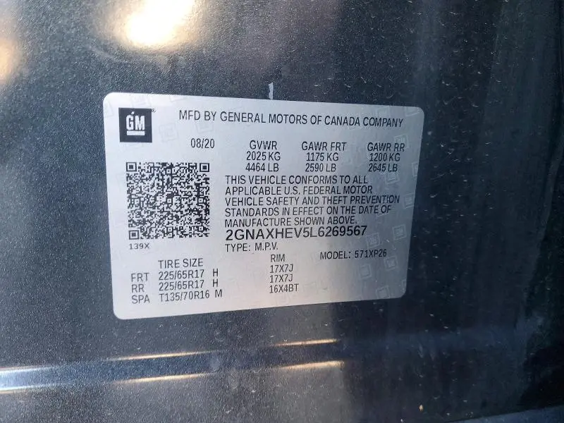 2020 CHEVROLET EQUINOX LS  