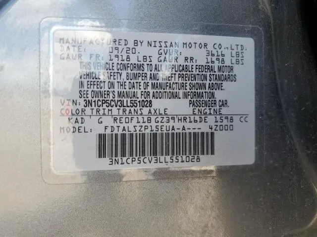 2020 NISSAN KICKS SV  