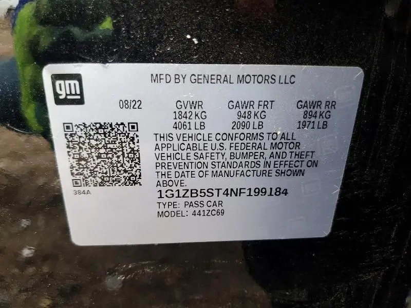 2022 CHEVROLET MALIBU LS  