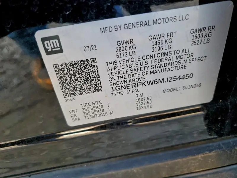 2021 CHEVROLET TRAVERSE LS  