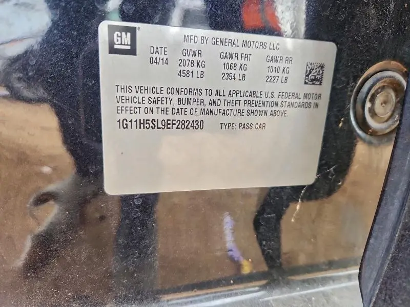 2014 CHEVROLET MALIBU LTZ  