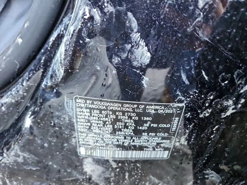 2021 VOLKSWAGEN ATLAS SEL R-LINE  