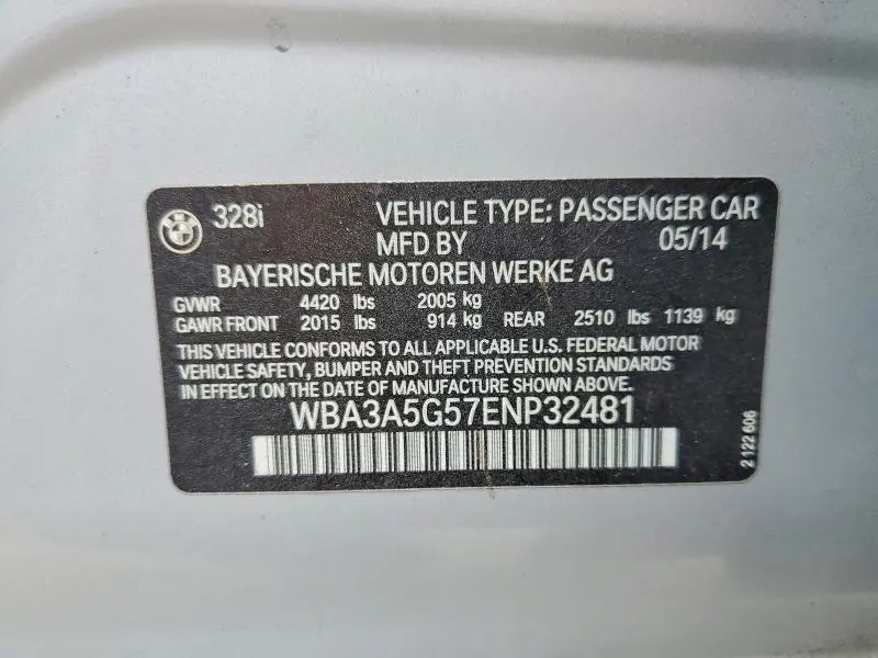 2014 BMW 328 I  