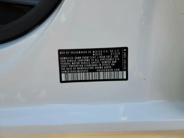 2020 VOLKSWAGEN JETTA S  