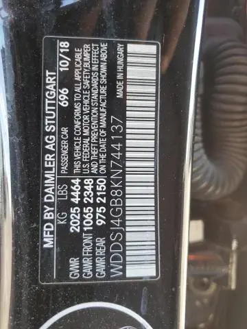 2019 MERCEDES-BENZ CLA 250 4MATIC  