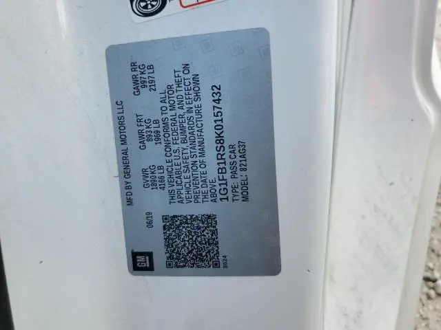 2019 CHEVROLET CAMARO LS  