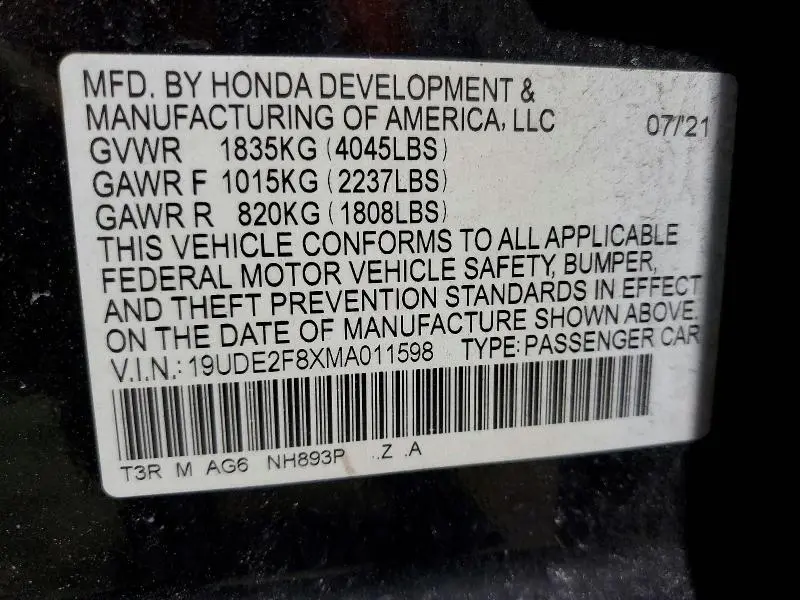 2021 ACURA ILX PREMIUM A-SPEC  