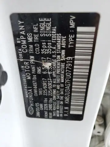 2015 HYUNDAI TUCSON LIMITED  