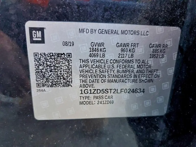 2020 CHEVROLET MALIBU LT  