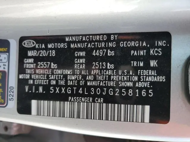 2018 KIA OPTIMA LX