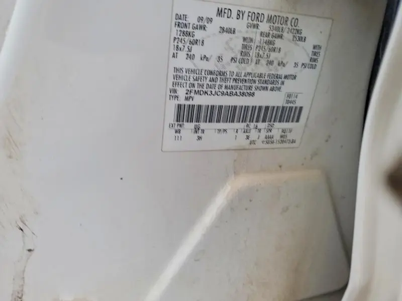 2011 FORD EDGE SEL  