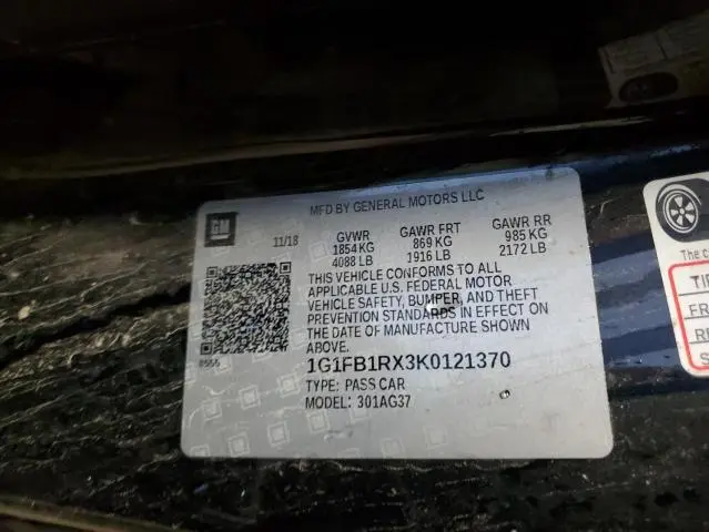 2019 CHEVROLET CAMARO LS