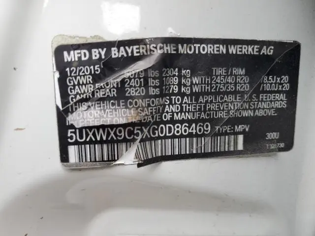 2016 BMW X3 XDRIVE28I  