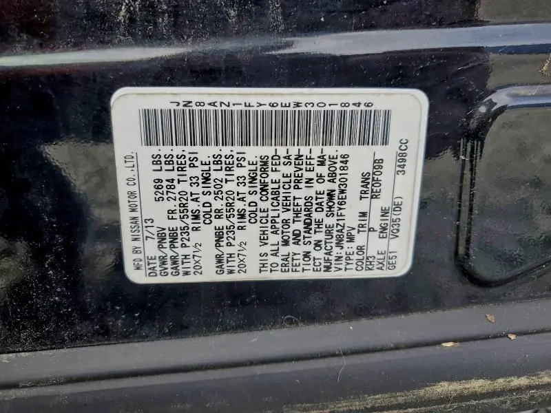 2014 NISSAN MURANO CROSSCABRIOLET  