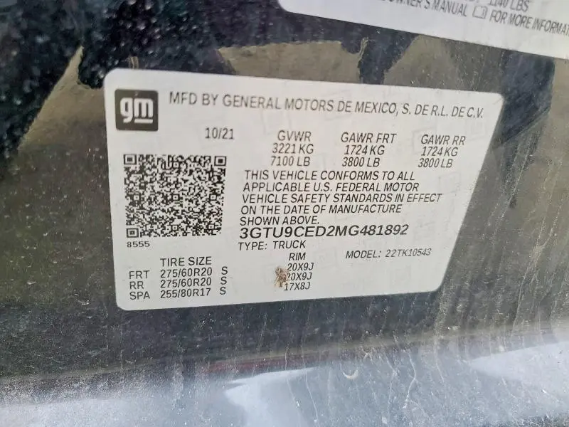 2021 GMC SIERRA K1500 ELEVATION  