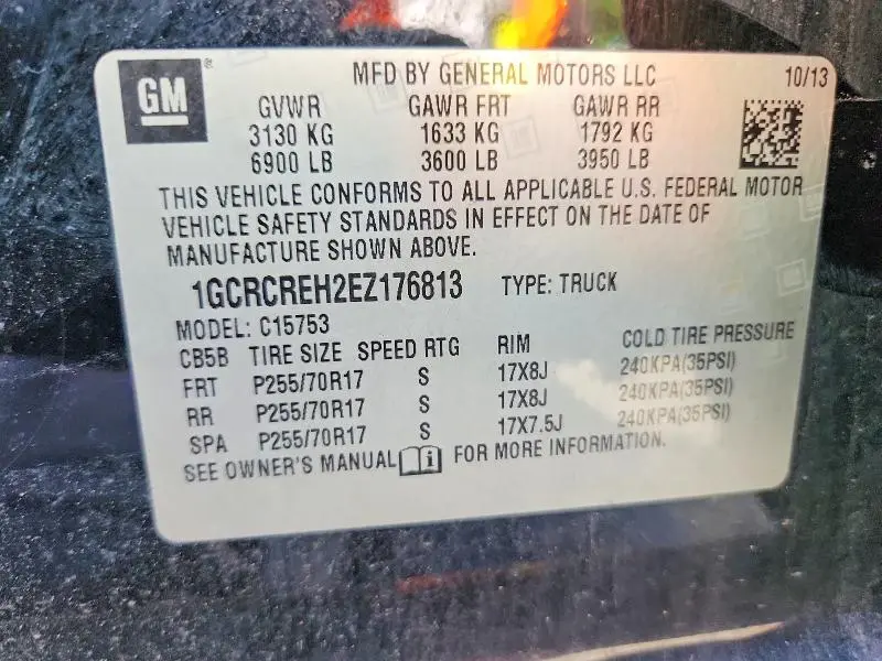 2014 CHEVROLET SILVERADO C1500 LT  
