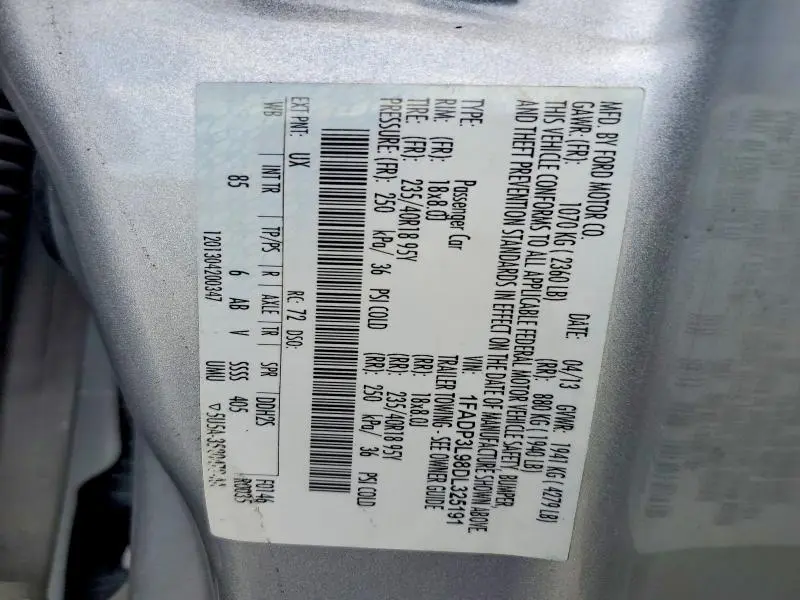 2013 FORD FOCUS ST  