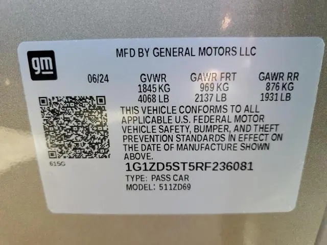 2024 CHEVROLET MALIBU LT  