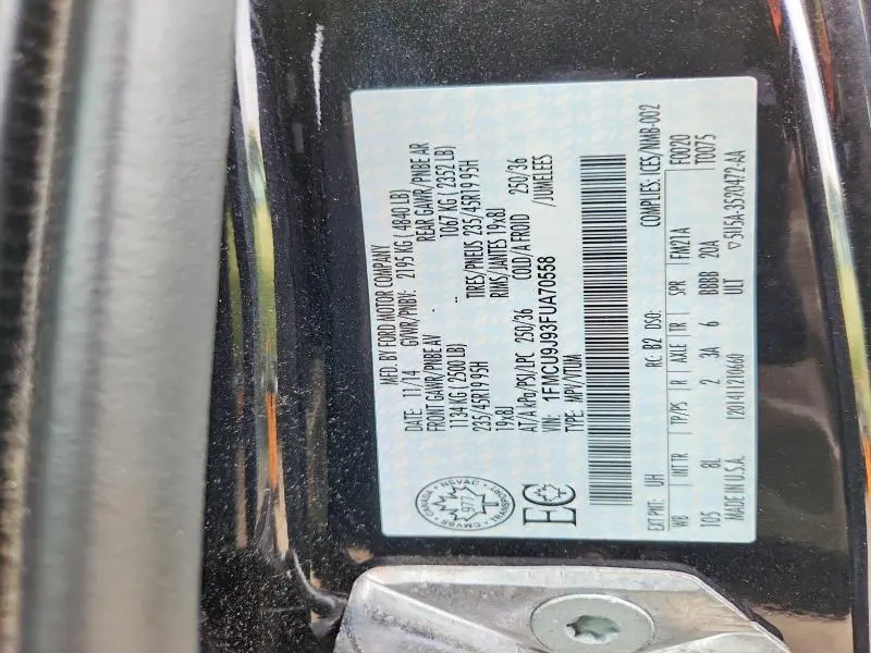 2015 FORD ESCAPE TITANIUM  