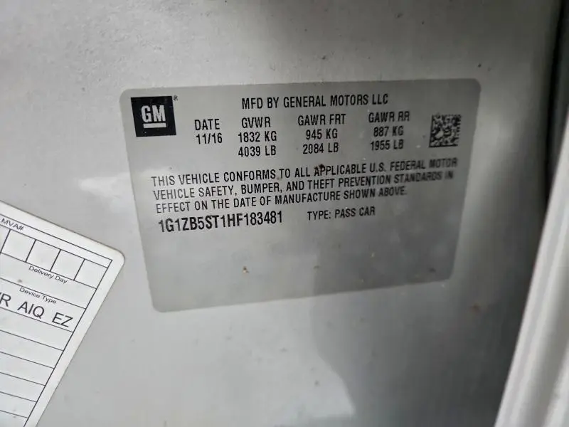 2017 CHEVROLET MALIBU LS  