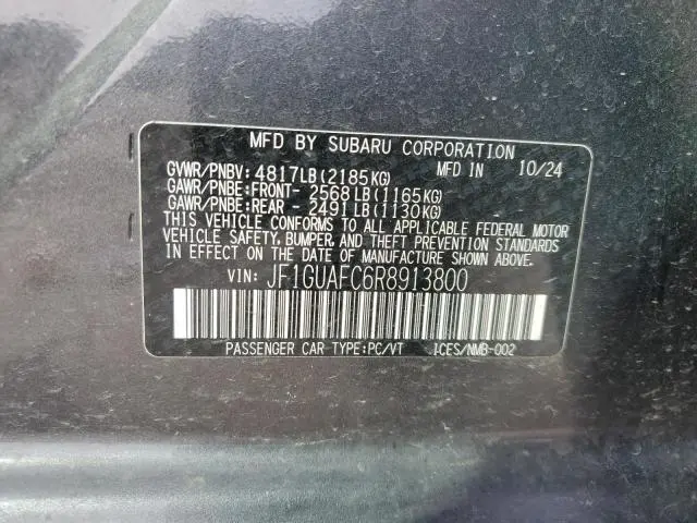 2024 SUBARU IMPREZA SPORT  