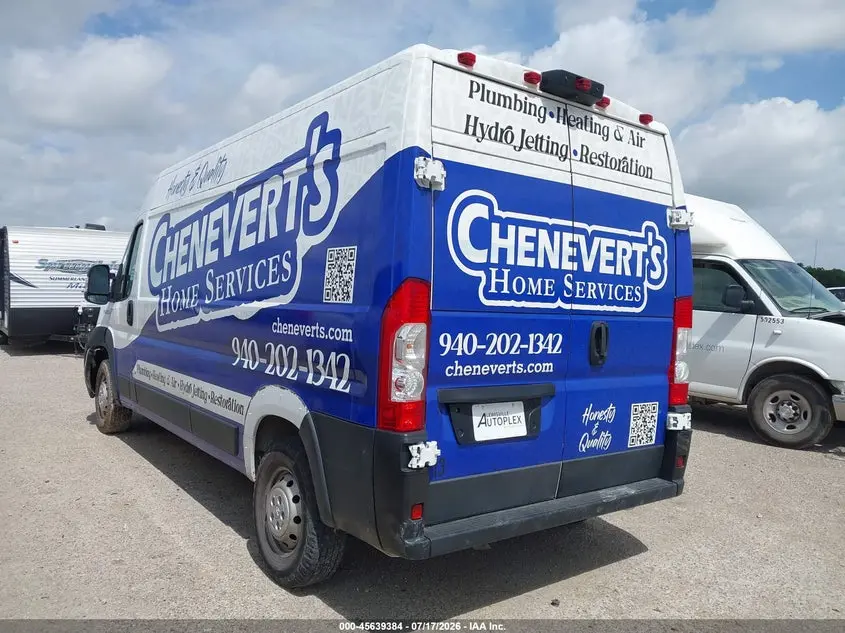 2023 RAM PROMASTER 2500 HIGH ROOF 159 WB