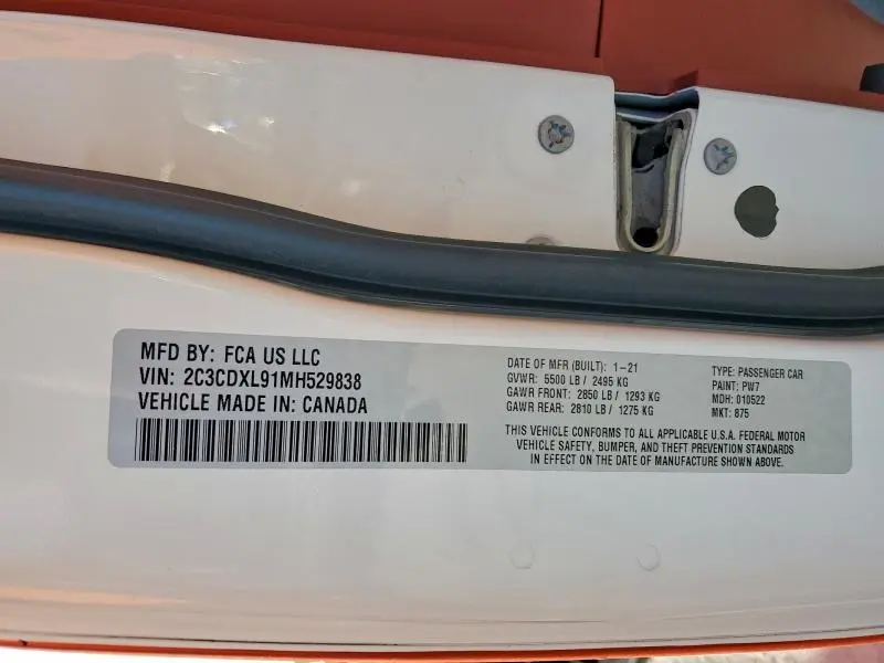 2021 DODGE CHARGER SRT HELLCAT  