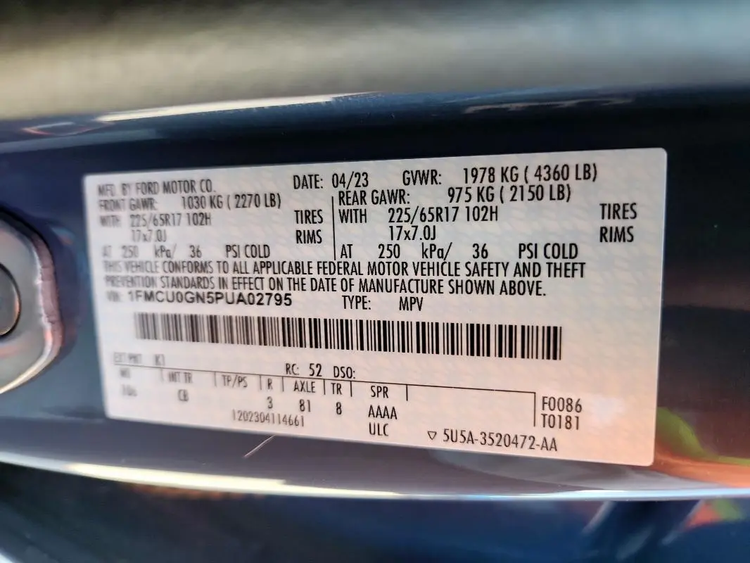 2023 FORD ESCAPE ACTIVE  