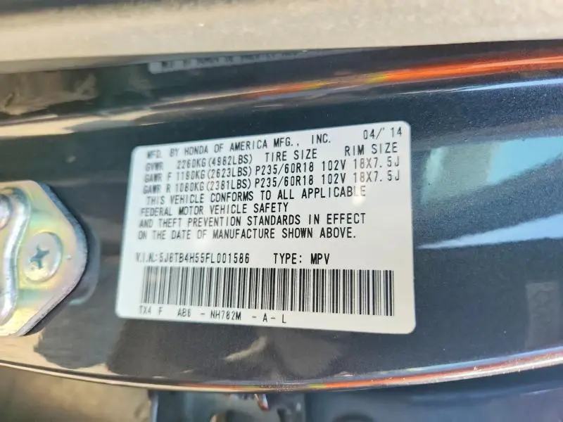 2015 ACURA RDX TECHNOLOGY  