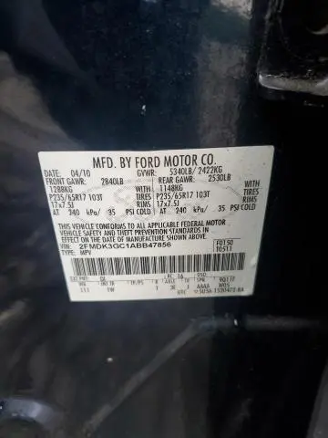2010 FORD EDGE SE  