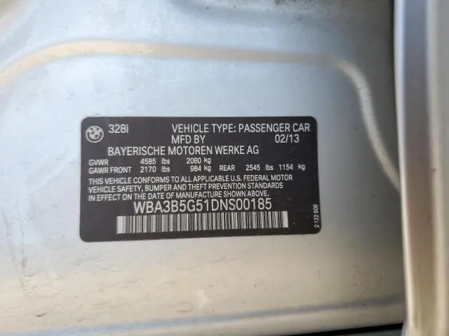 2013 BMW 328 XI SULEV