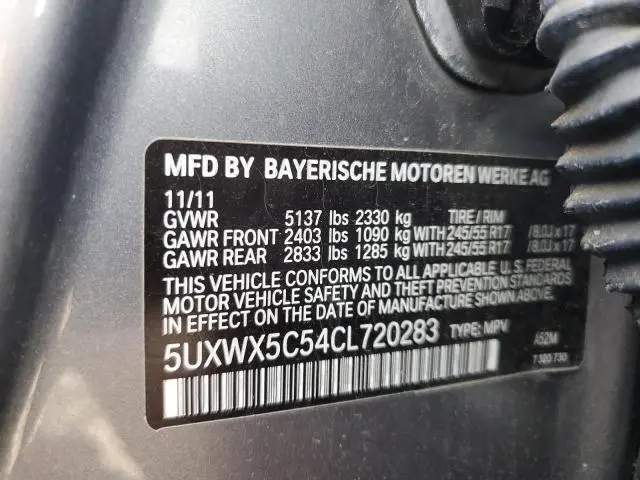 2012 BMW X3 XDRIVE28I  