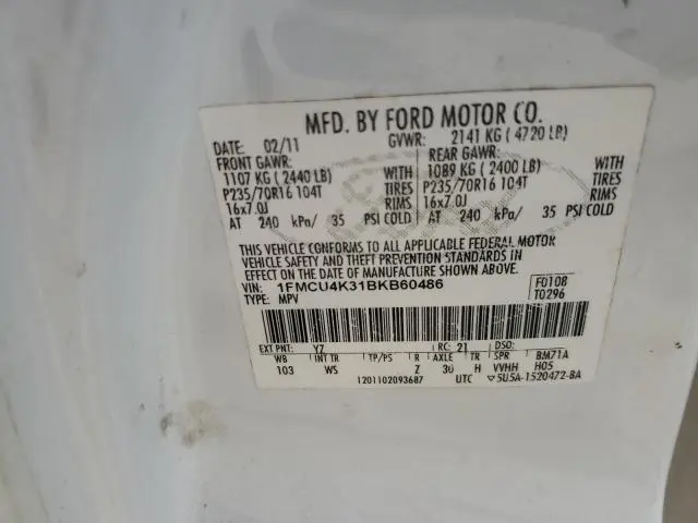 2011 FORD ESCAPE HYBRID  