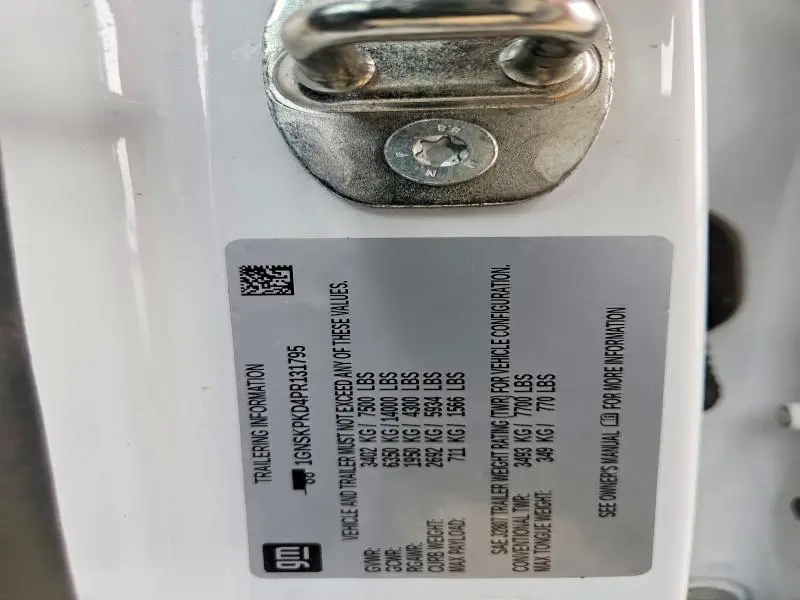 2023 CHEVROLET TAHOE K1500 Z71  