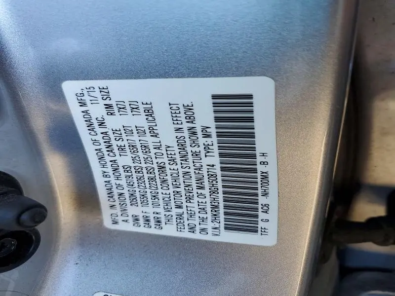 2016 HONDA CR-V EXL  