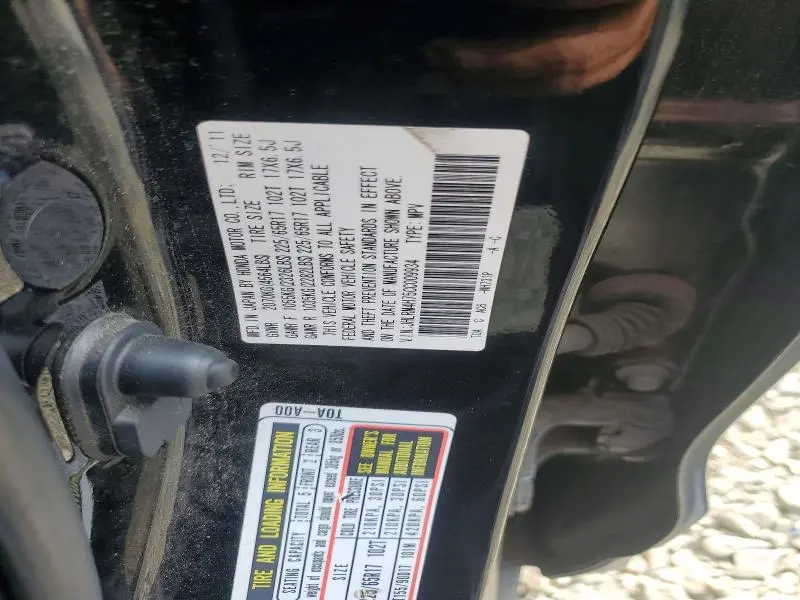 2012 HONDA CR-V EXL  
