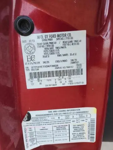 2013 FORD F150 SUPERCREW  