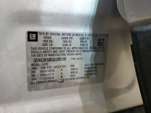 2018 CHEVROLET TRAX LS  