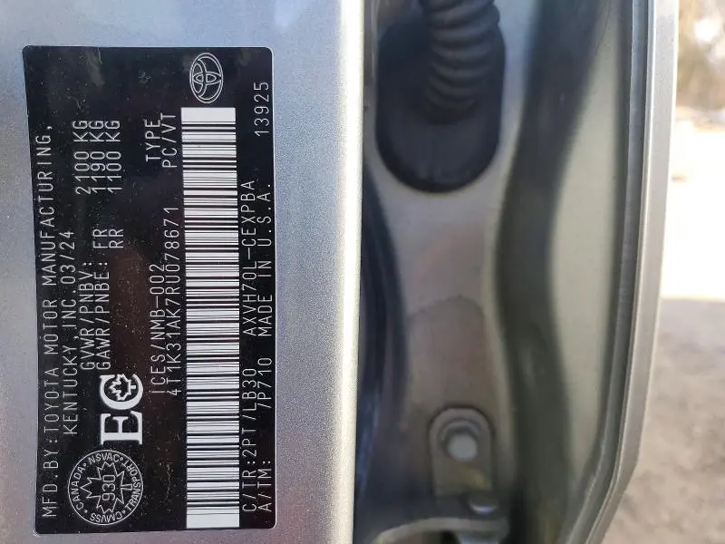 2024 TOYOTA CAMRY XSE  