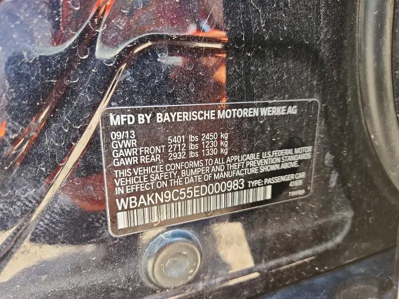 2014 BMW 550 I  