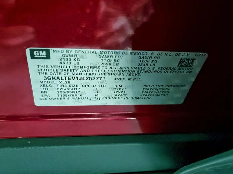 2018 GMC TERRAIN SLE  