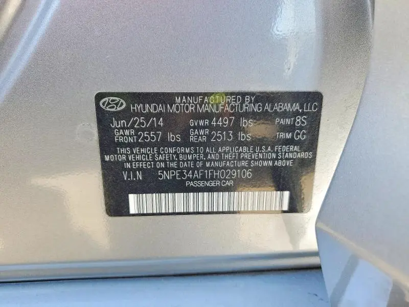 2015 HYUNDAI SONATA SPORT  