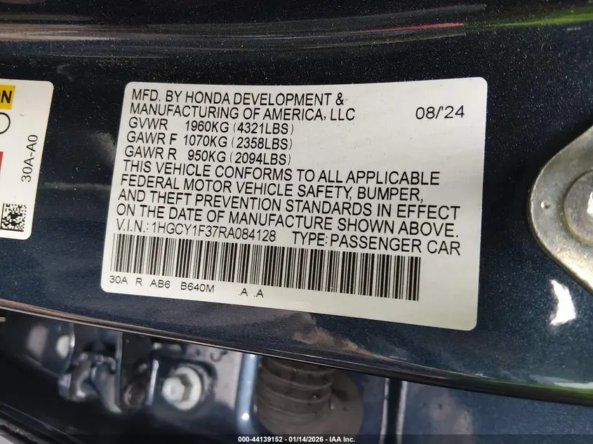 2024 HONDA ACCORD EX