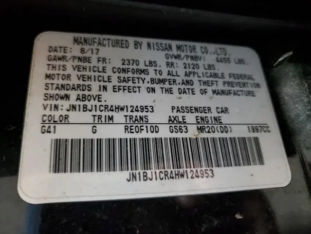 2017 NISSAN ROGUE SPORT S  