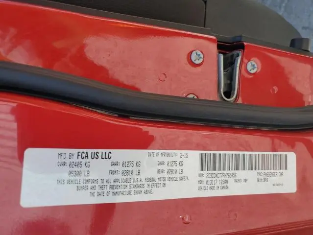 2015 DODGE CHARGER R/T  