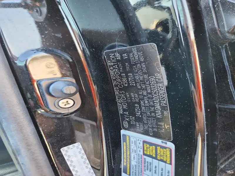 2012 KIA OPTIMA HYBRID  