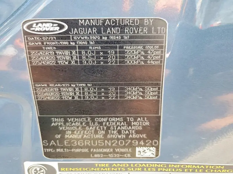2022 LAND ROVER DEFENDER 90 X-DYNAMIC HSE  
