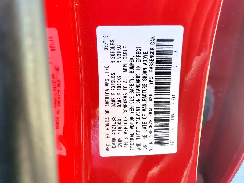 2017 HONDA ACCORD SPORT SPECIAL EDITION  