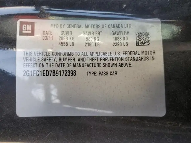 2011 CHEVROLET CAMARO LT  