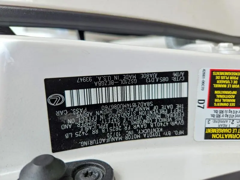 2021 LEXUS ES 350 BASE  